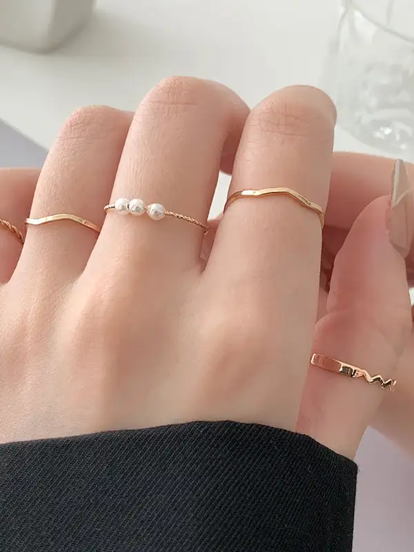 Minimal Casual Chic Geometric Ring
