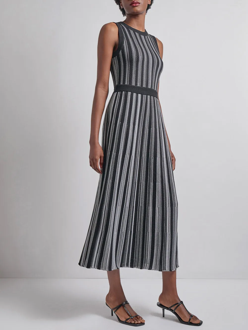 Striped Round Neck Dress