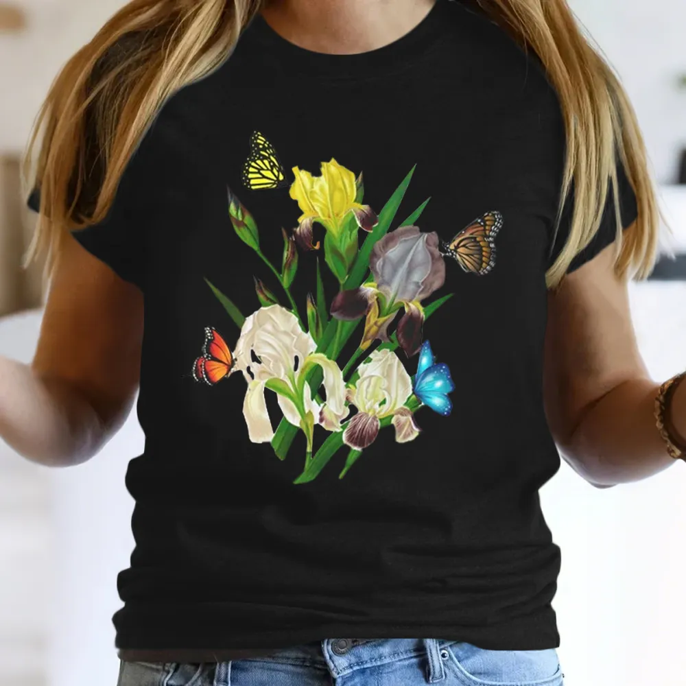 Beautiful Iris Floral T-Shirt