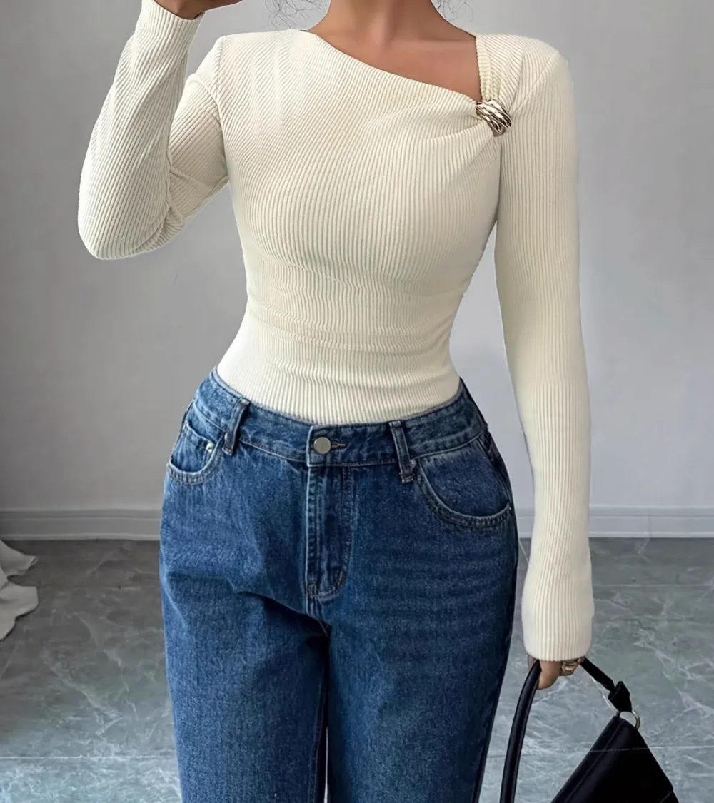 Premium White Long Sleeve Tee