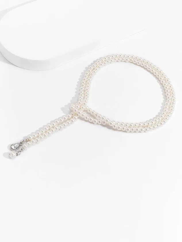 Vintage Trend Pearl Tassel Necklace