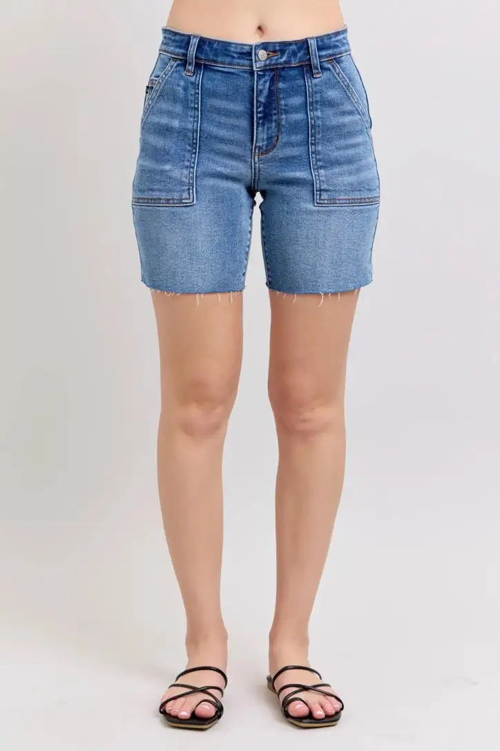 Modern Roomy Straight High Waist Casual Shorts