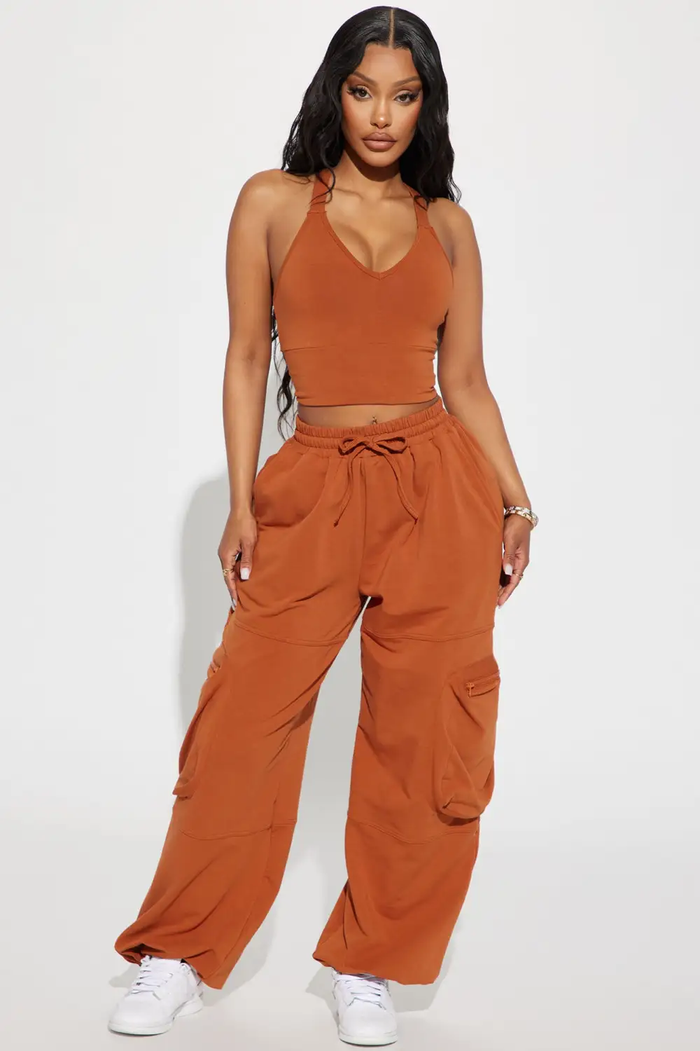 Gone Again Jogger Set  - Terracotta