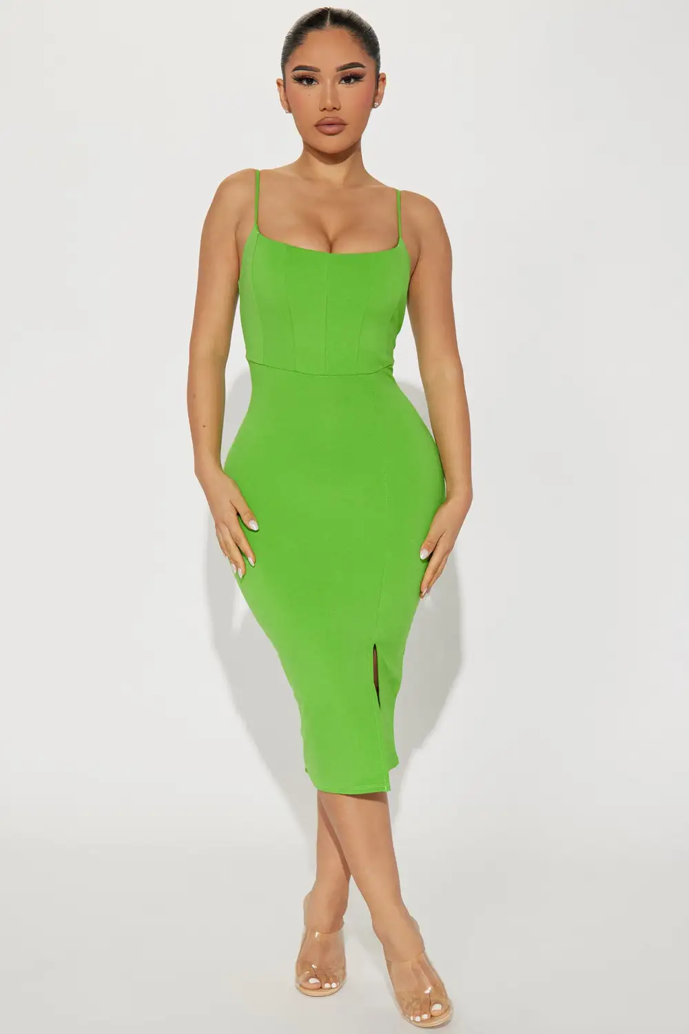 Kassie Midi Dress - Green