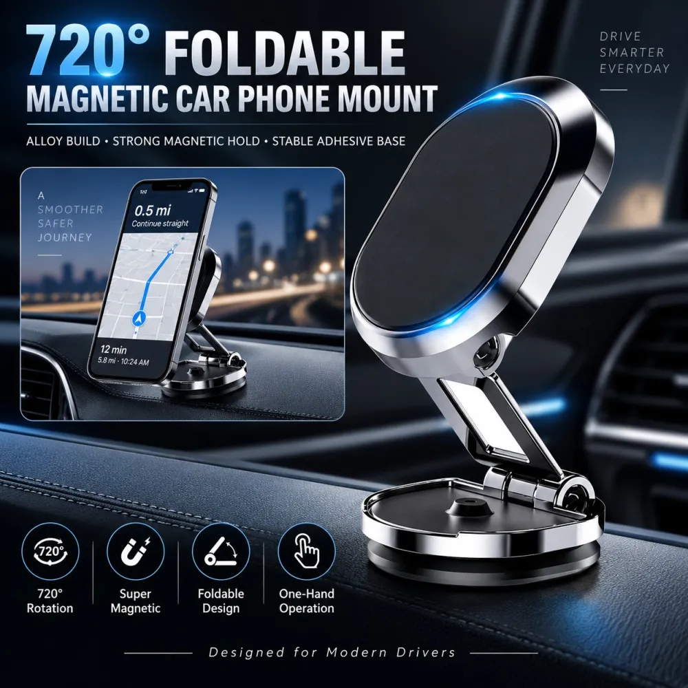 Foldable telescopic phone stand