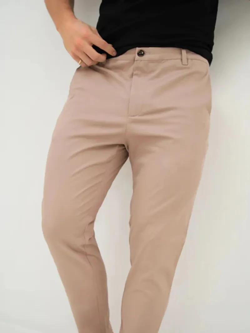 Stretch Twist Men's Khaki Pants