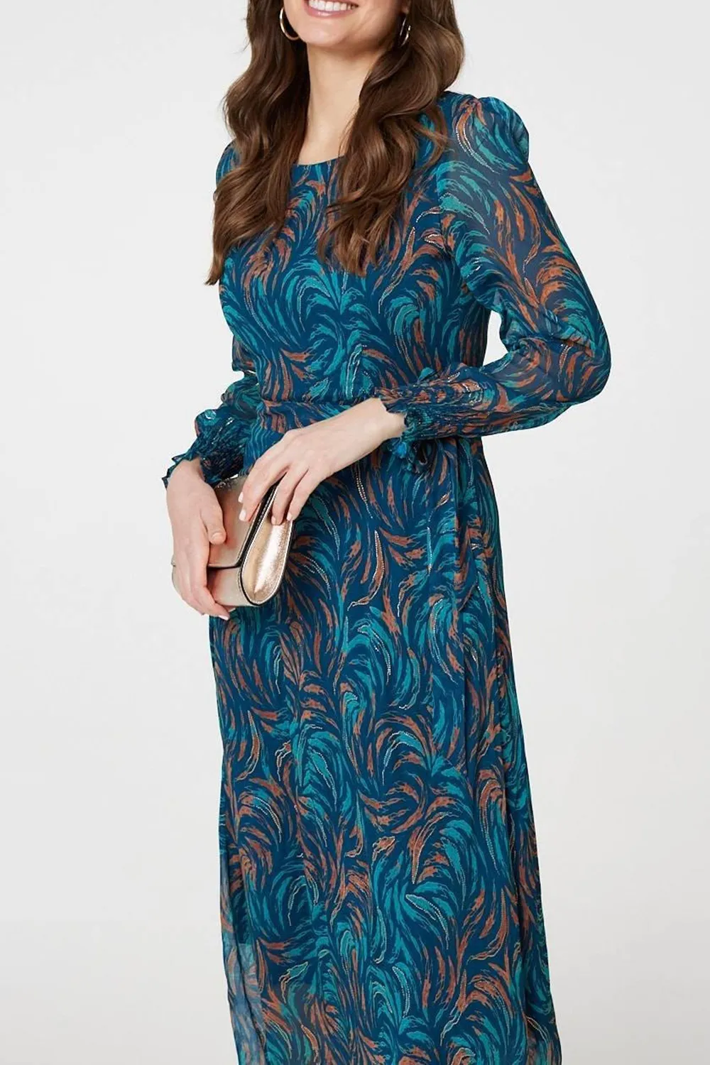 Women's Puff Sleeve Elegant Dress