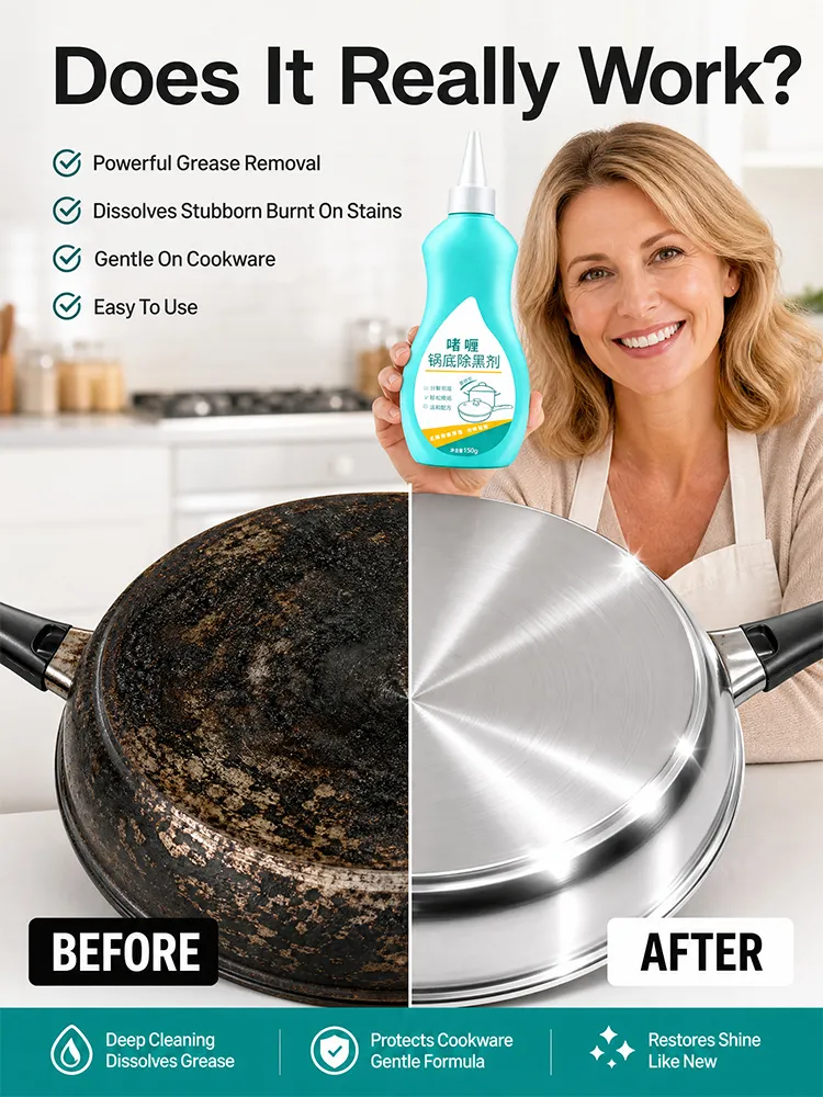 Household pot bottom black remover