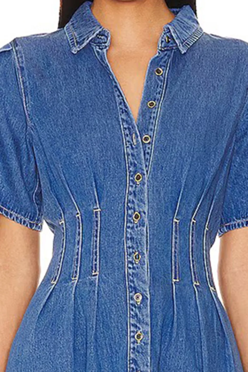 Denim Dress With Pockets