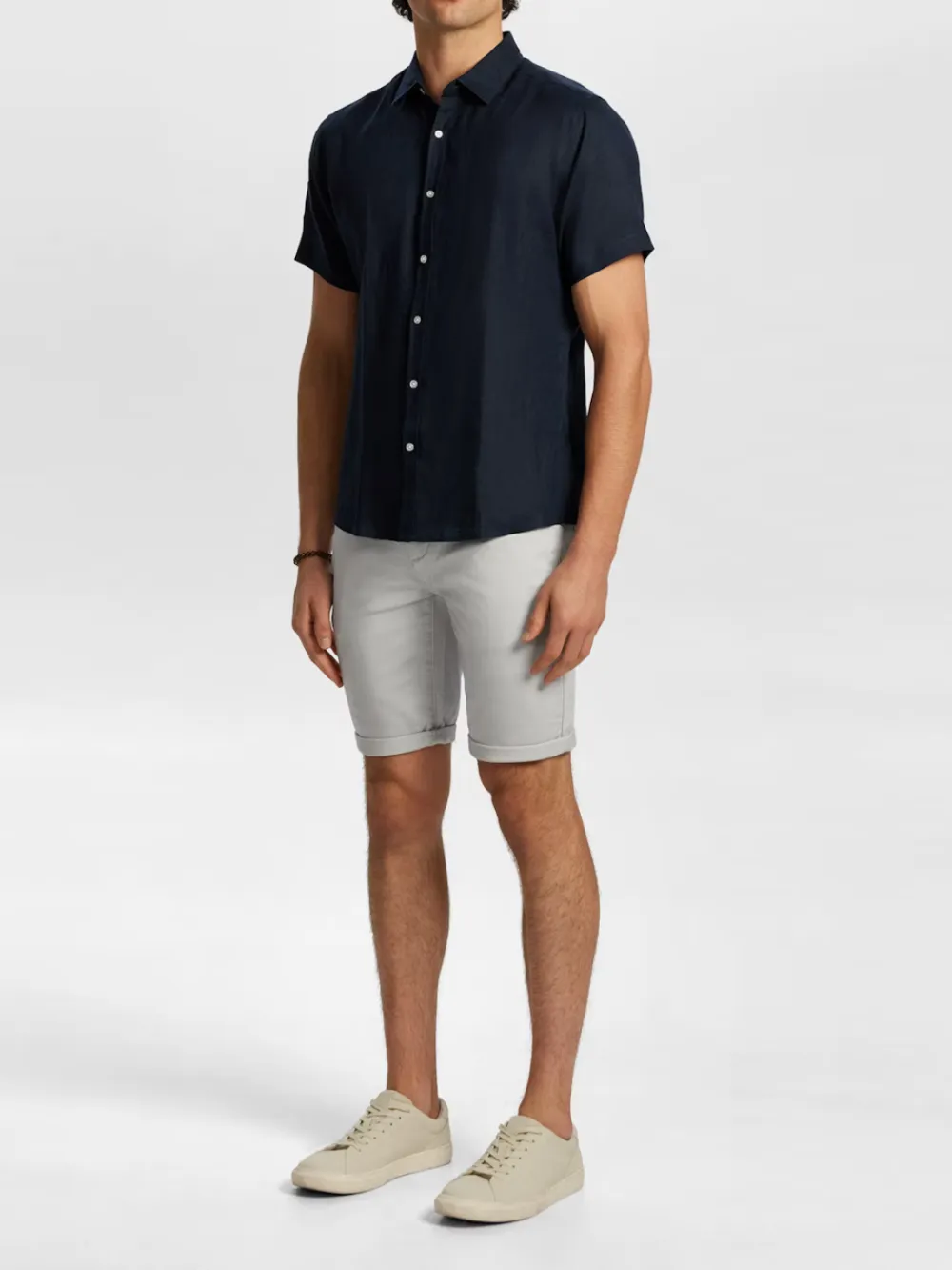 Ice Grey Style Denim Short