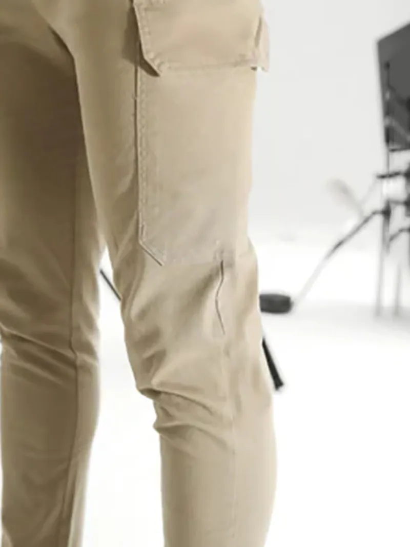 Men's Khaki Stretch Twill Pants