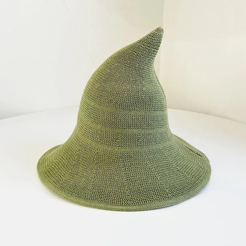 Women's Comfortable Knit Pointed Hat - Large Brim Halloween Party Props(22.04