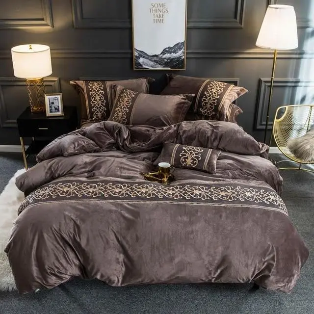 (Store Closing Sale) Tawney - Velvet Duvet Cover Set