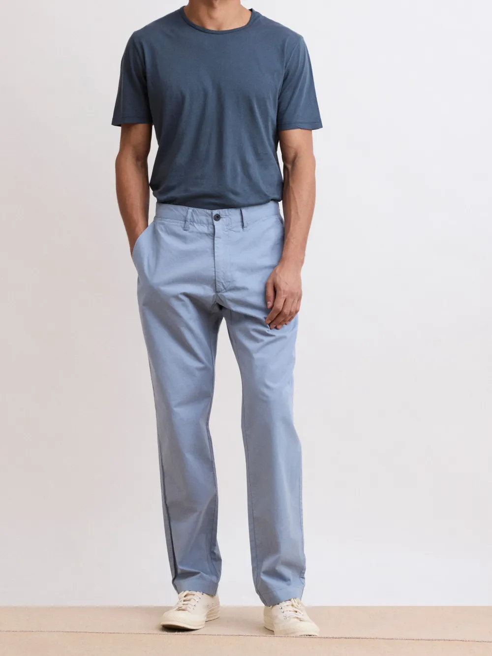 Casual Style Men's Storm Blue Light Chino Pants