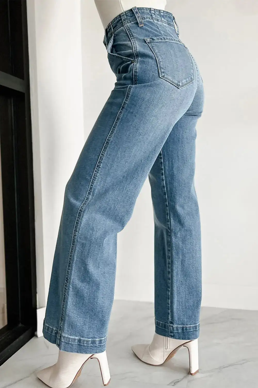 Loose Button Dusk Multi Buttons Medium Jeans