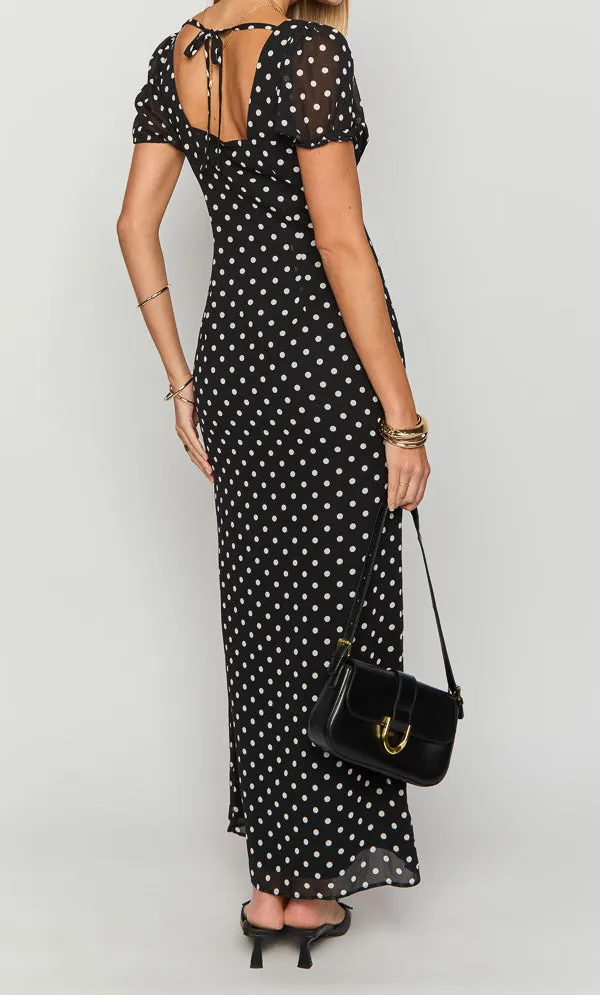 Polka Dot Maxi Dress