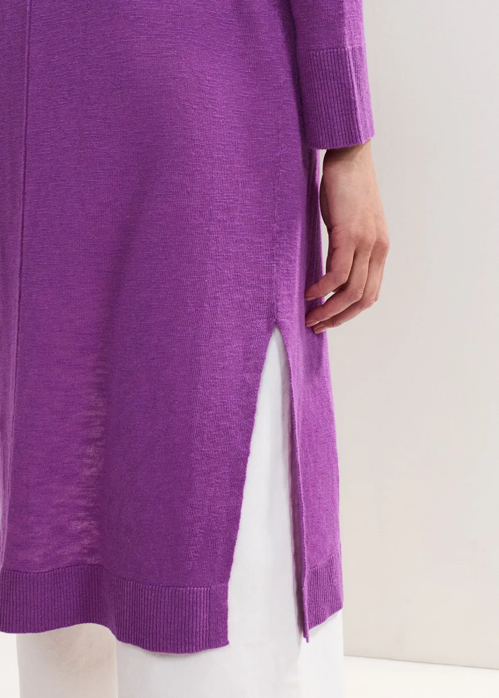 Elegant Plain Long Cardigan