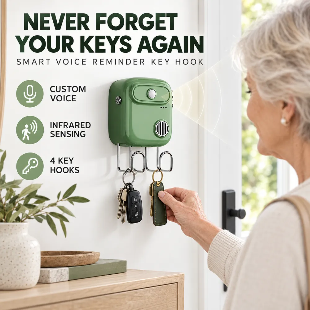Smart Voice Recording Wall-Mounted Key Holder