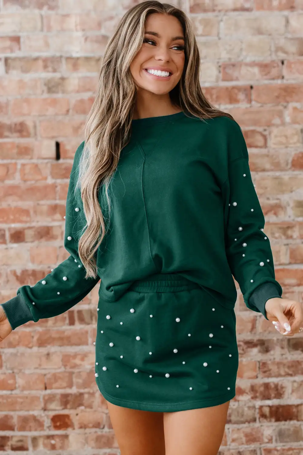 Pearl Embellished Coordinated Set