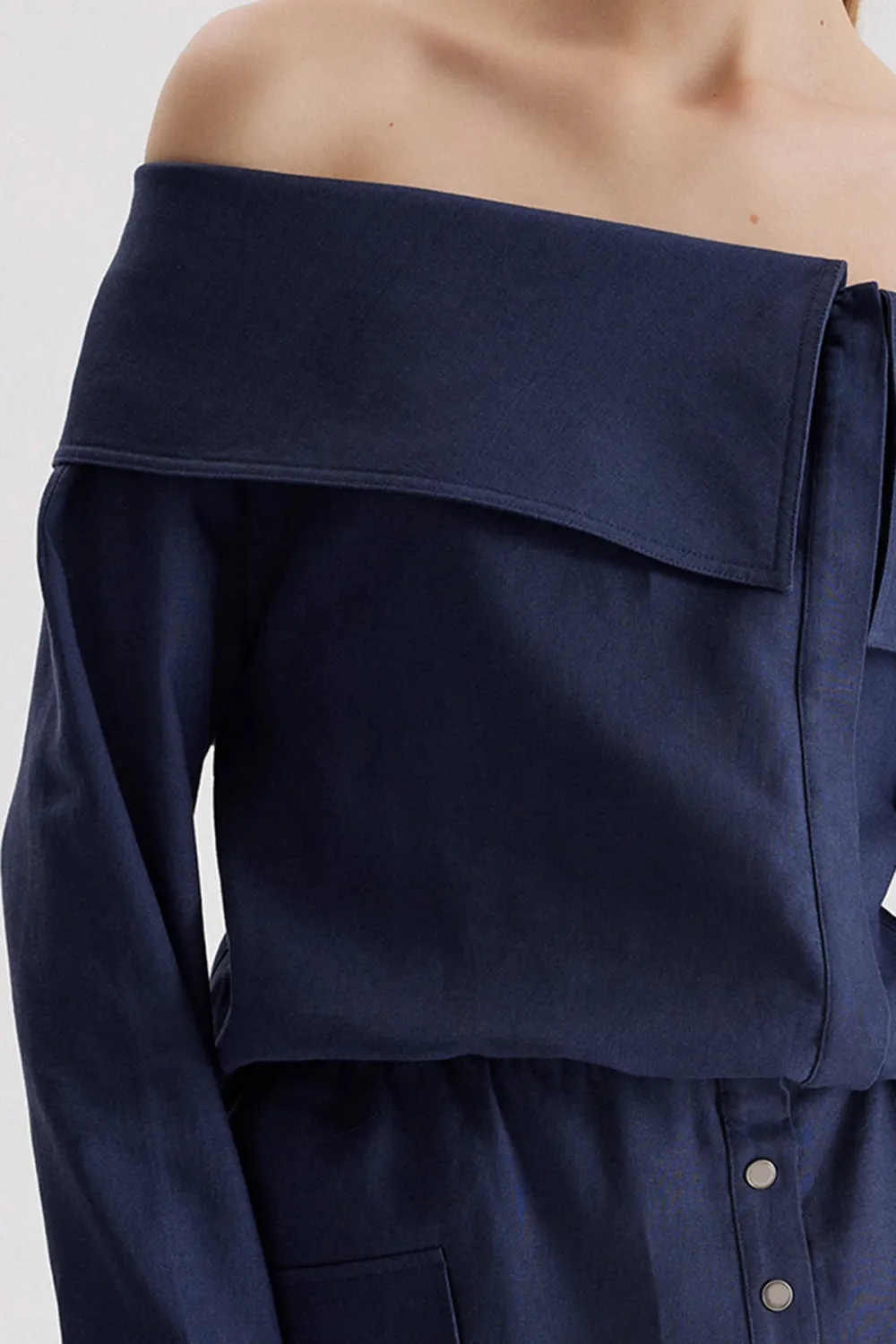 Mini Dress-Navy Blue