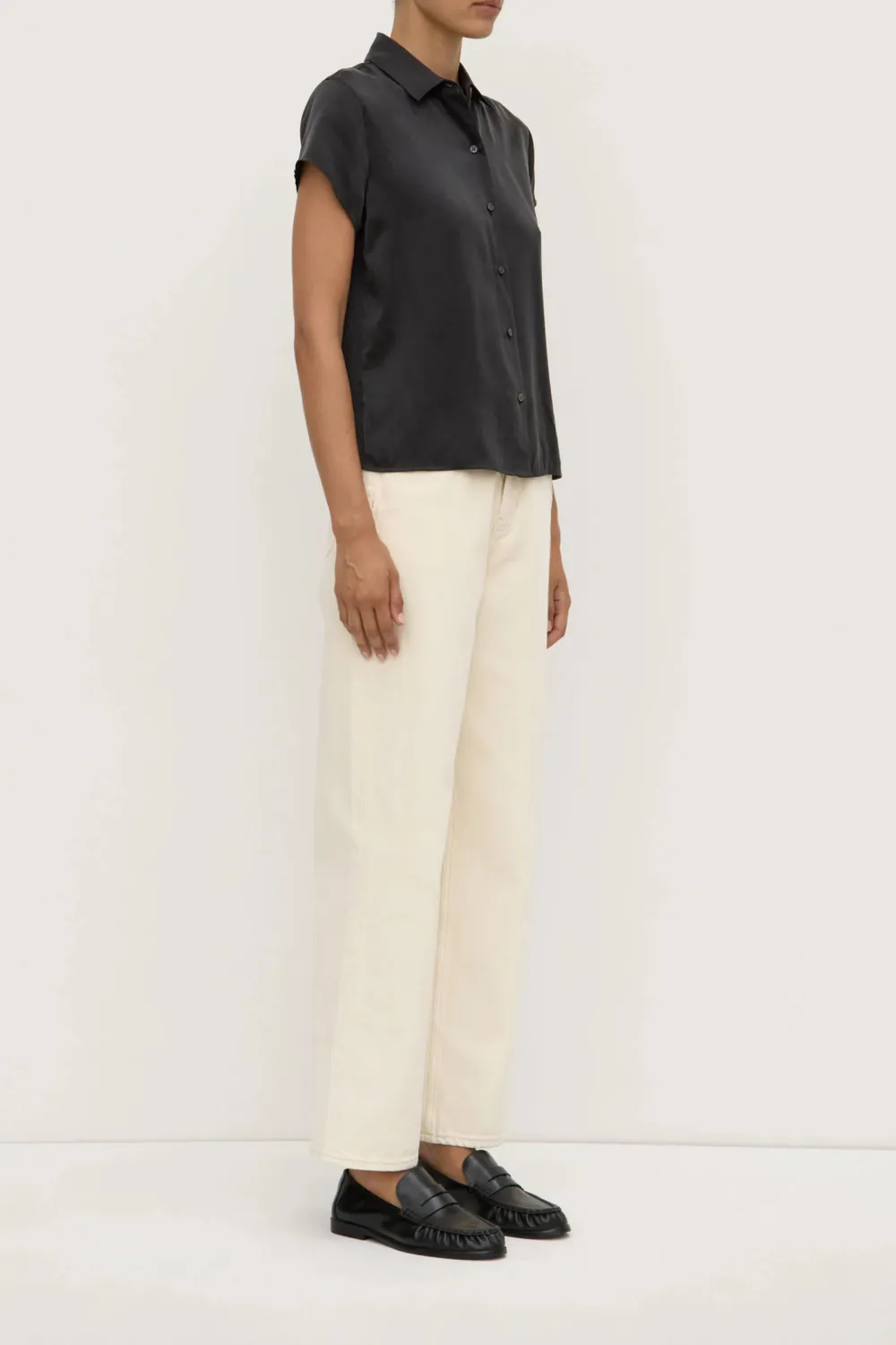 Women's Silk Short Sleeved Shirt