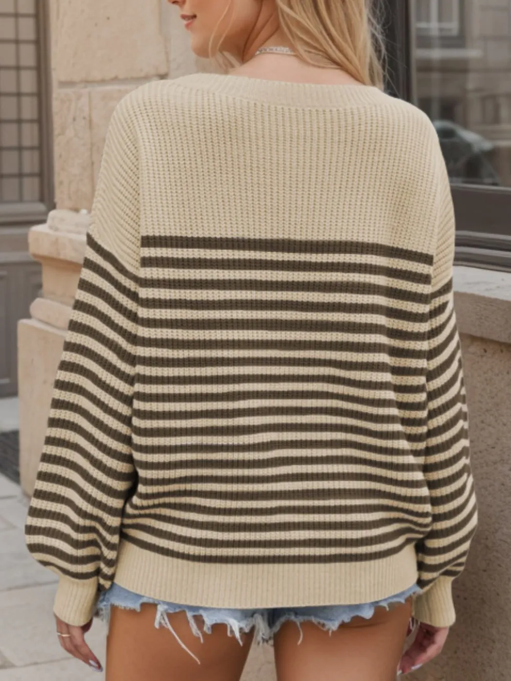 Classic Stripe Crew Sweater