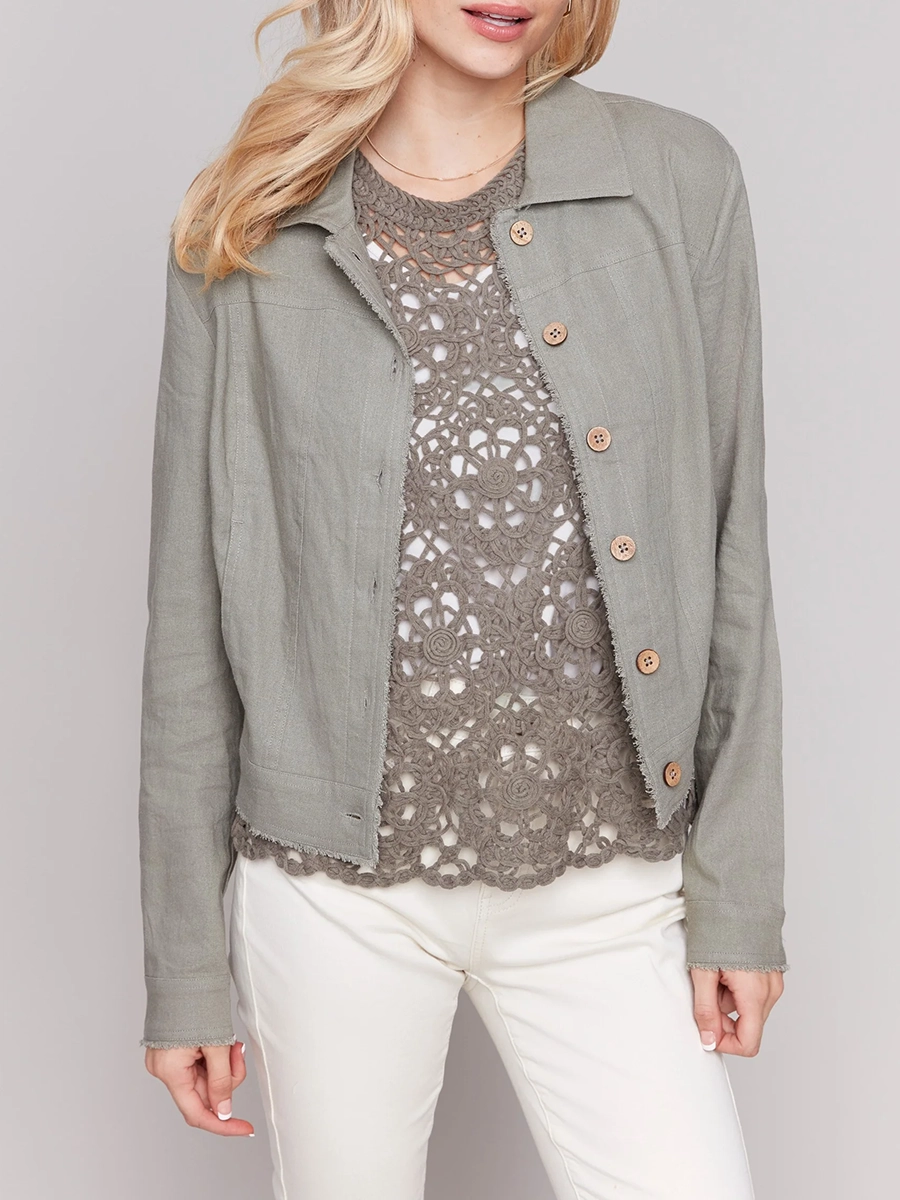 Soft And Breathable Linen Simple Jacket