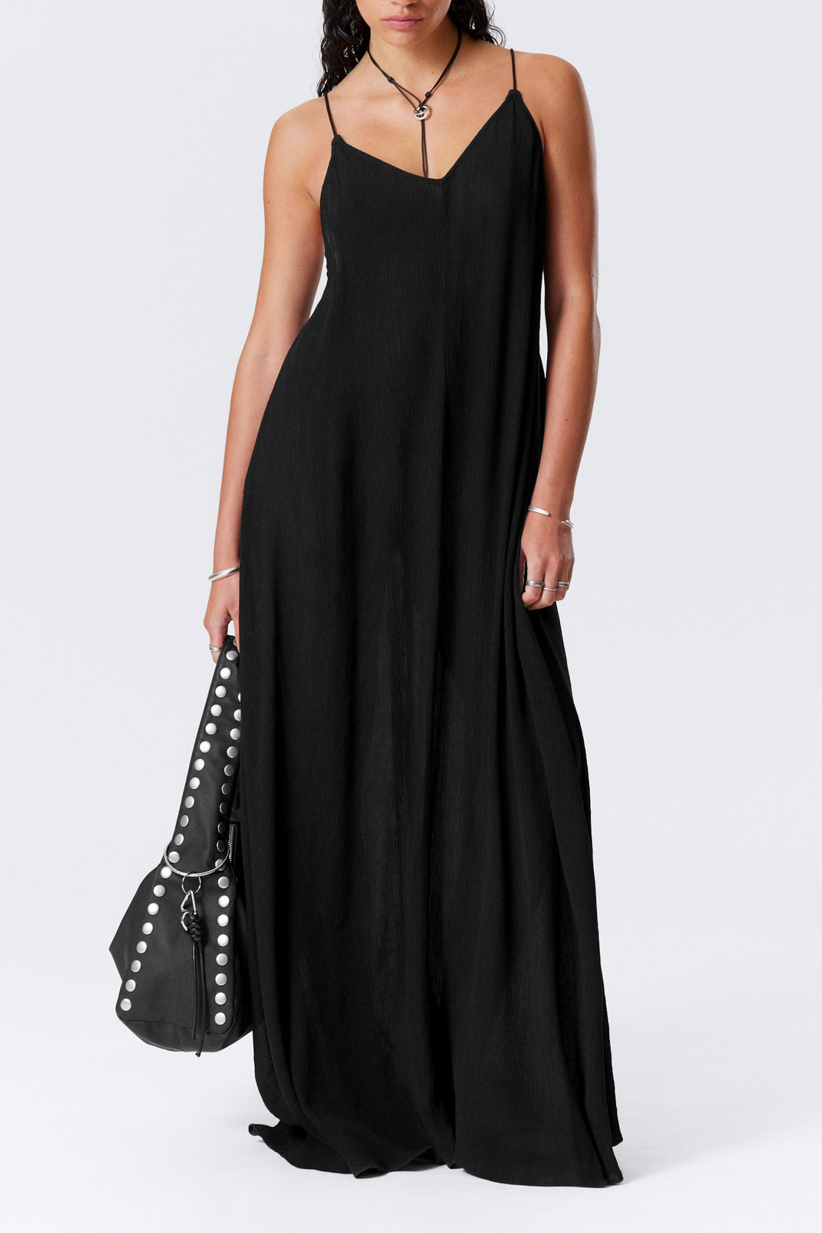 V-Neck Sleeveless Maxi Dress