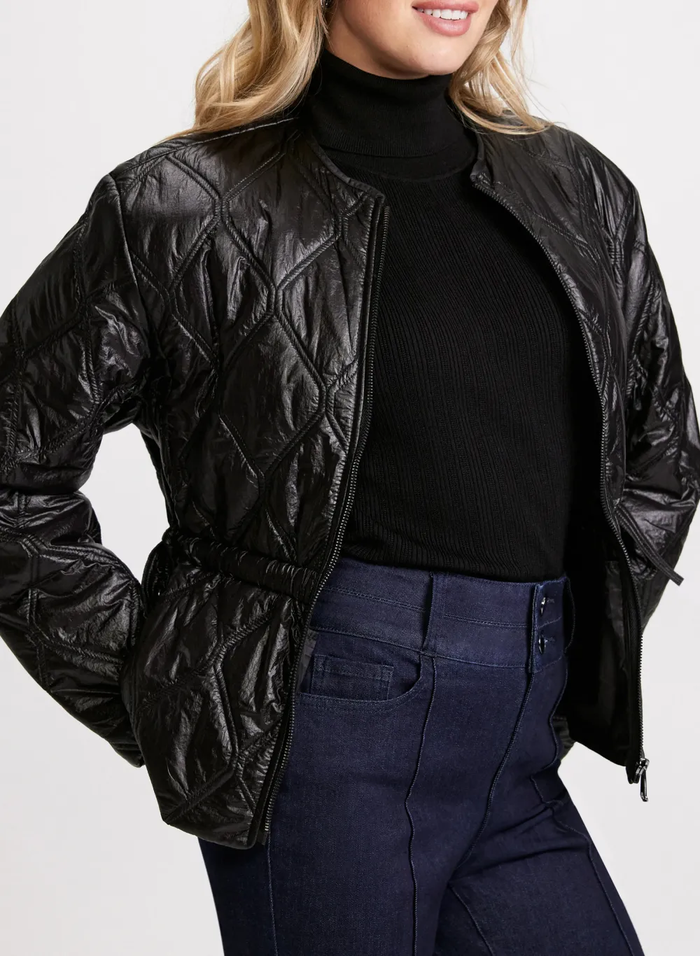 Stylish Fur-Collar Coat