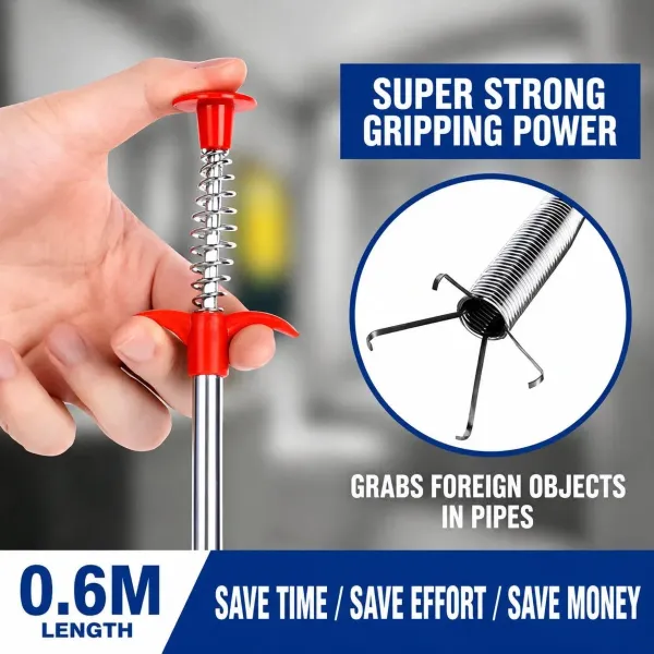 Drain Clog Remover 4-Claw Hook