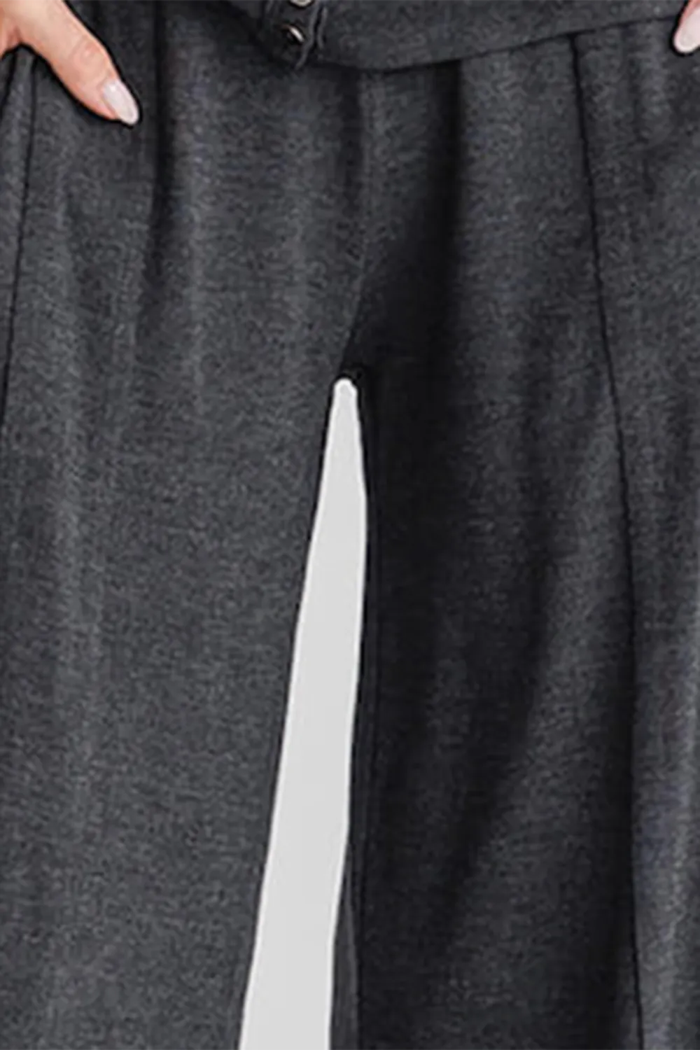Risen Wideleg Jersey Pants - mocha
