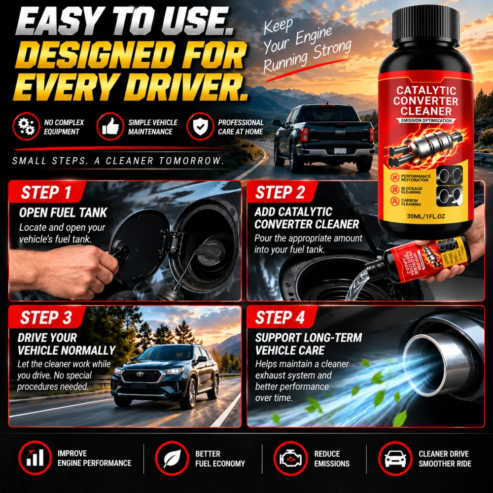 🔥 Stop Overpaying At The Pump🚗Restore Lost MPG & Protect Your Engine With A Professional Catalytic Converter Cleaner-8JX3