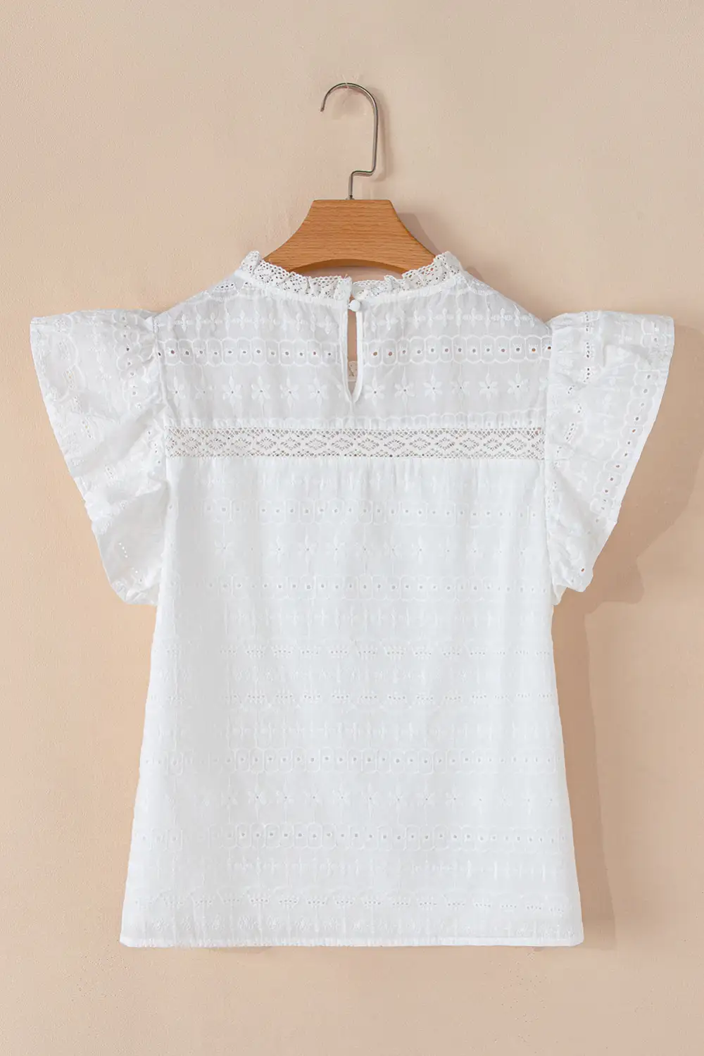 Everyday Lace Trim Blouse