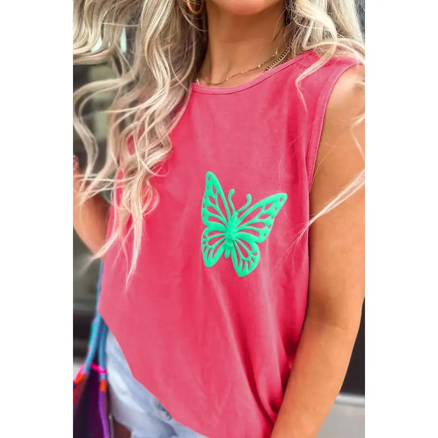 Relaxed Round Neck Tank Top