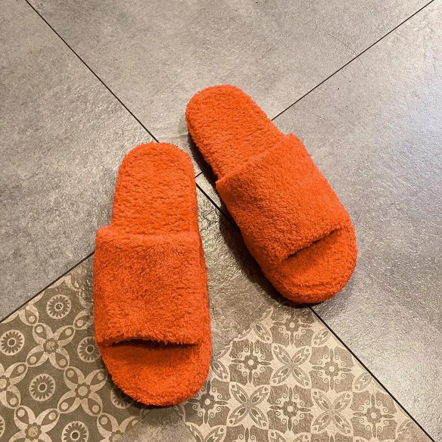 Textured Open Toe Platform Slippers
