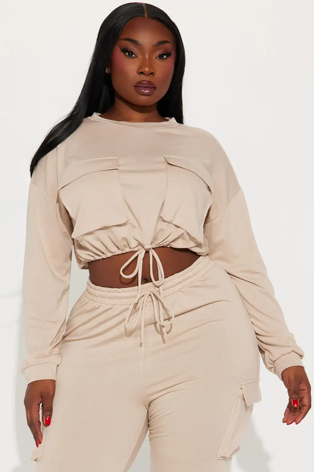 Finding Time Jogger Set  - Taupe