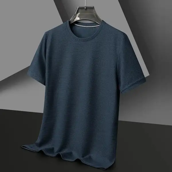 Waffle Knit Crew Tee