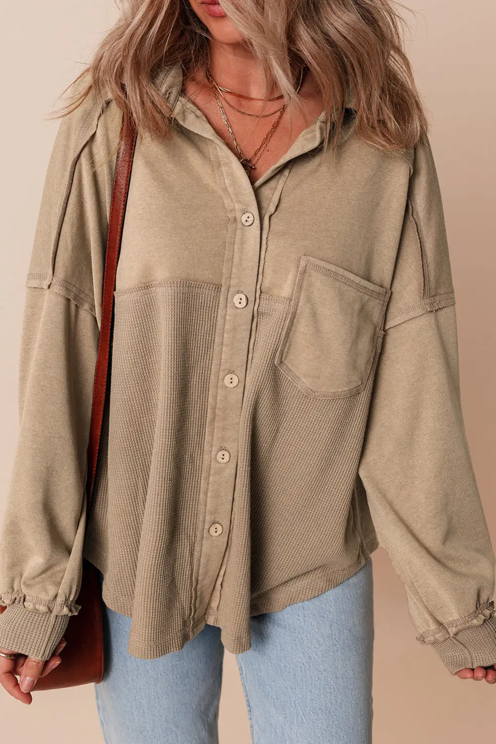 Relaxed Fit Mineral Wash Shacket