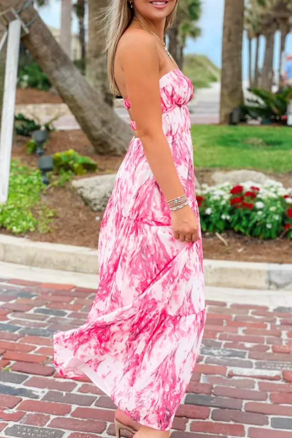 Gentle Tube Top Holiday Style Dress
