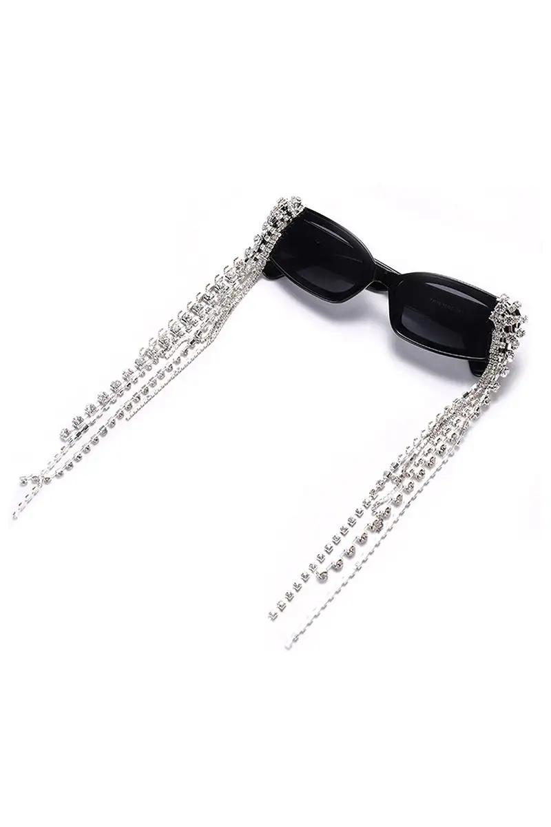 Polished Rectangle Frame Sunglasses