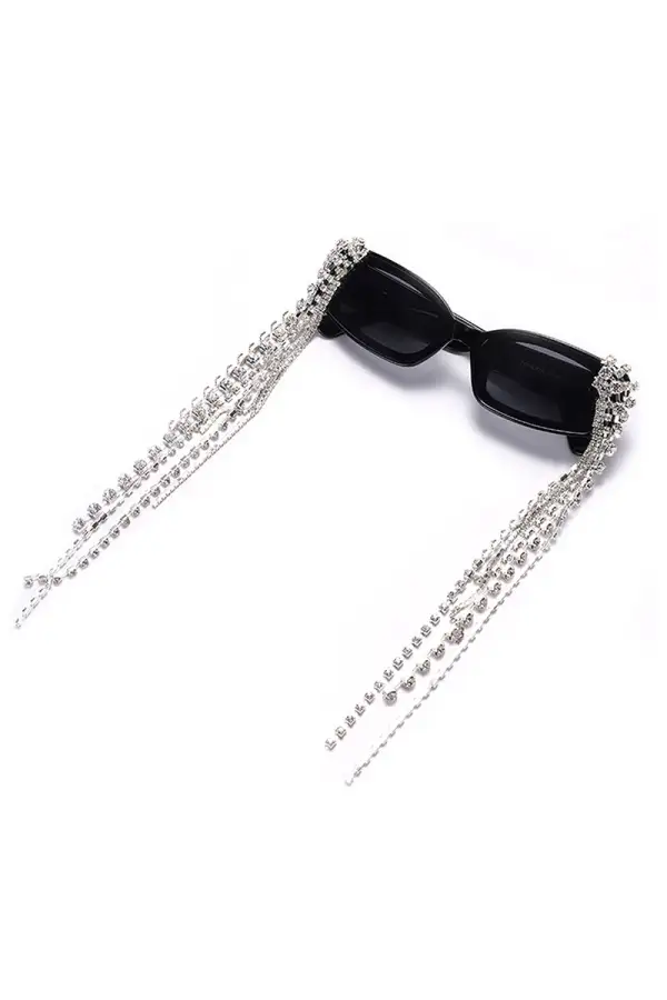 Polished Rectangle Frame Sunglasses