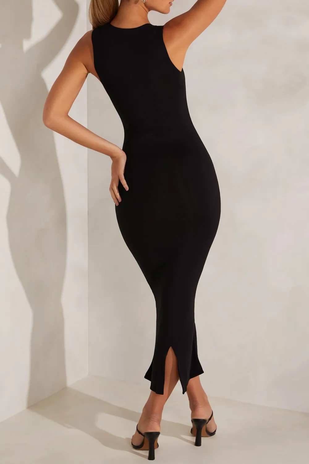 Breathable And Comfortable Square Neck Slim Fishtail Dress