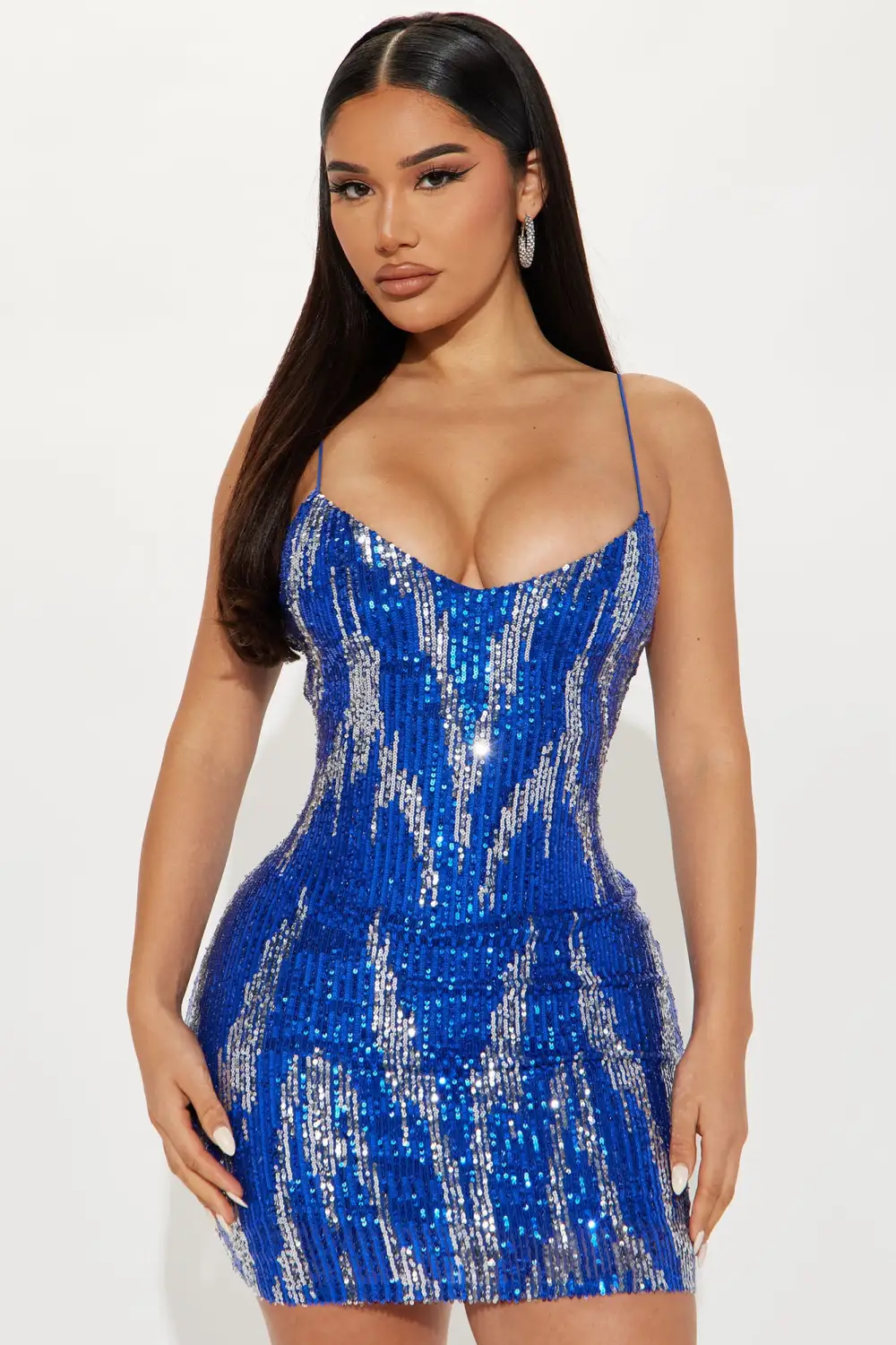 The Nominee Sequin Mini Dress - Royal