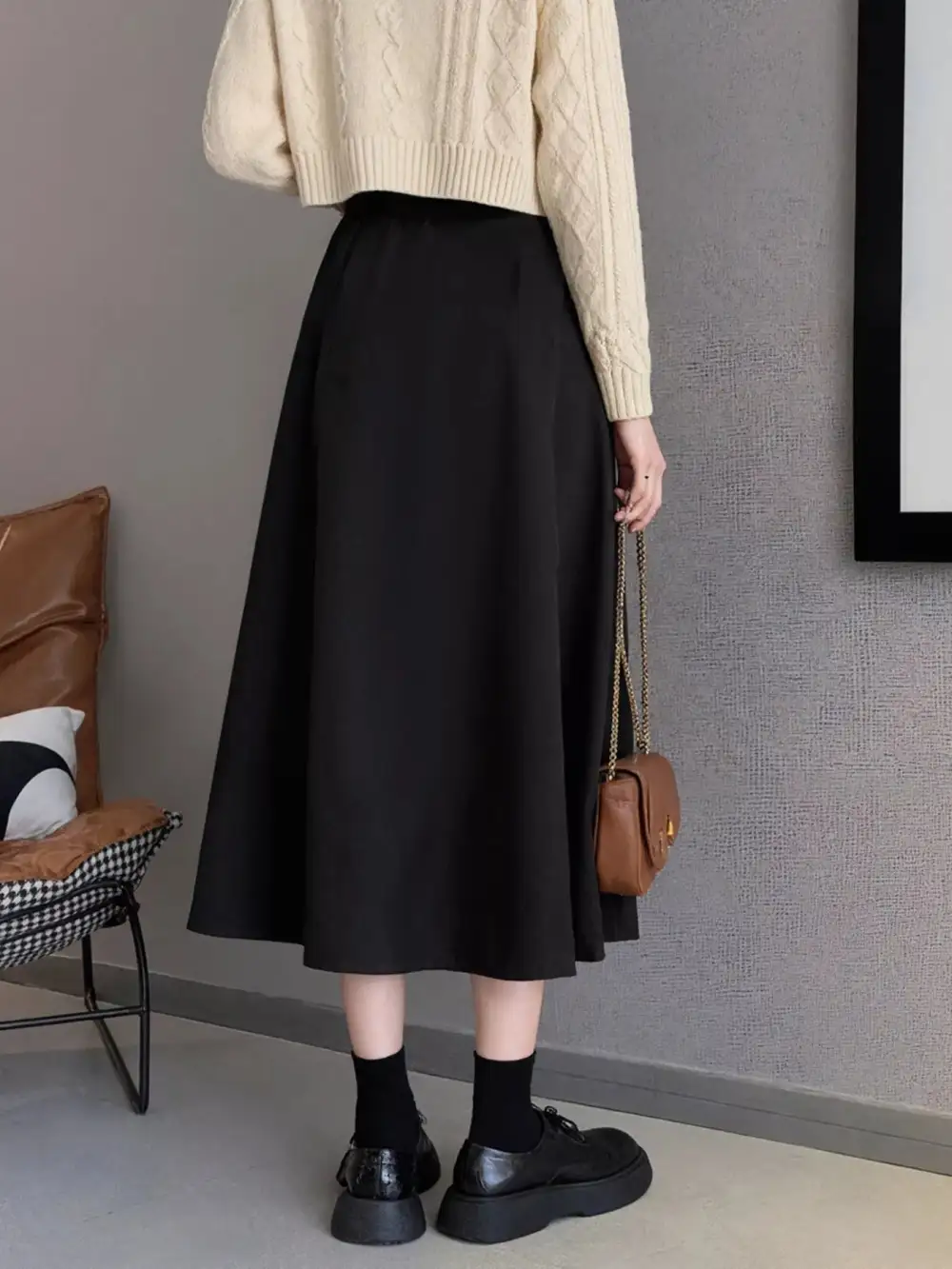Asymmetrical Hem Skirt