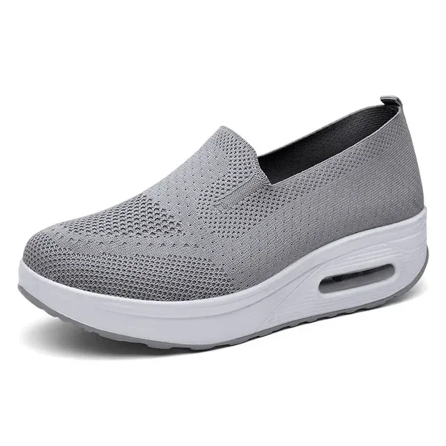 Air Cushion Slip-On Walking Shoes Platform Mesh Sneaker Sandals