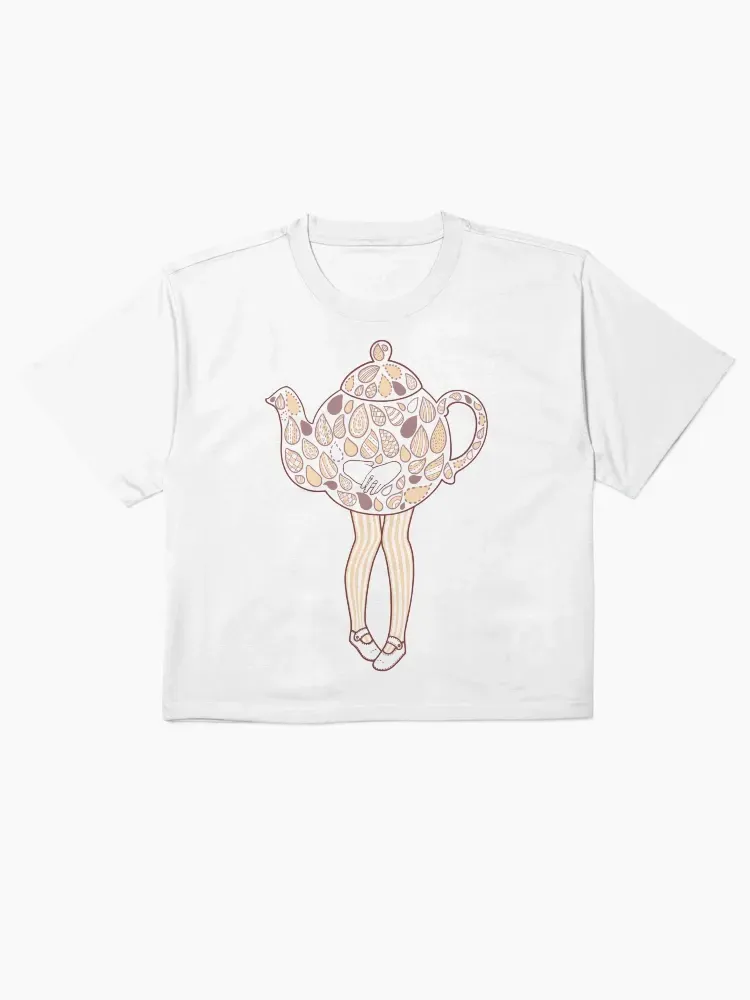 Teapot Printed Women's Short Sleeved T-Shirt