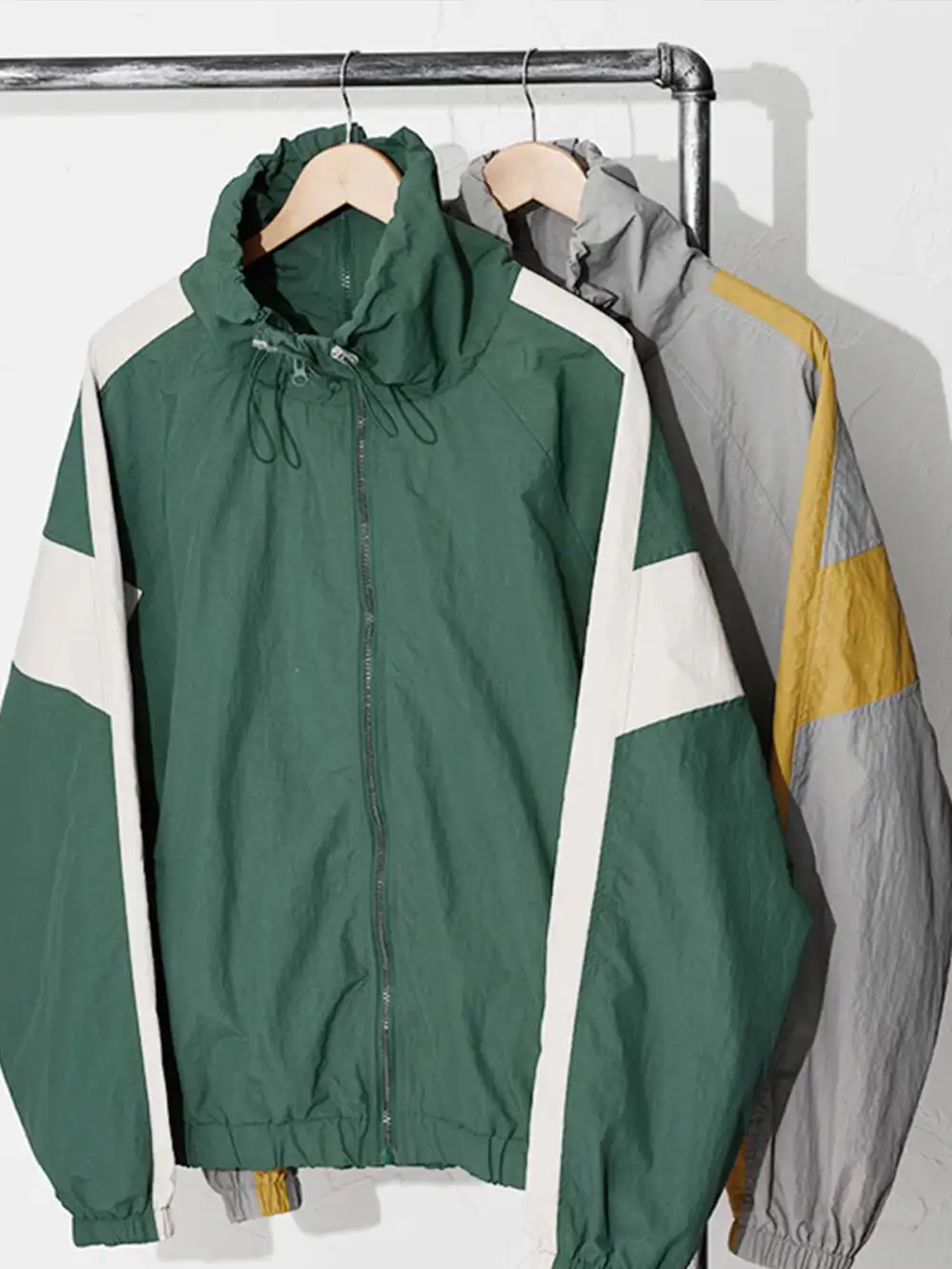 Men'S Double Zip Zip Front Casual Jacket