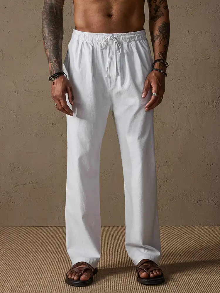 Tapered Straight Leg Pants