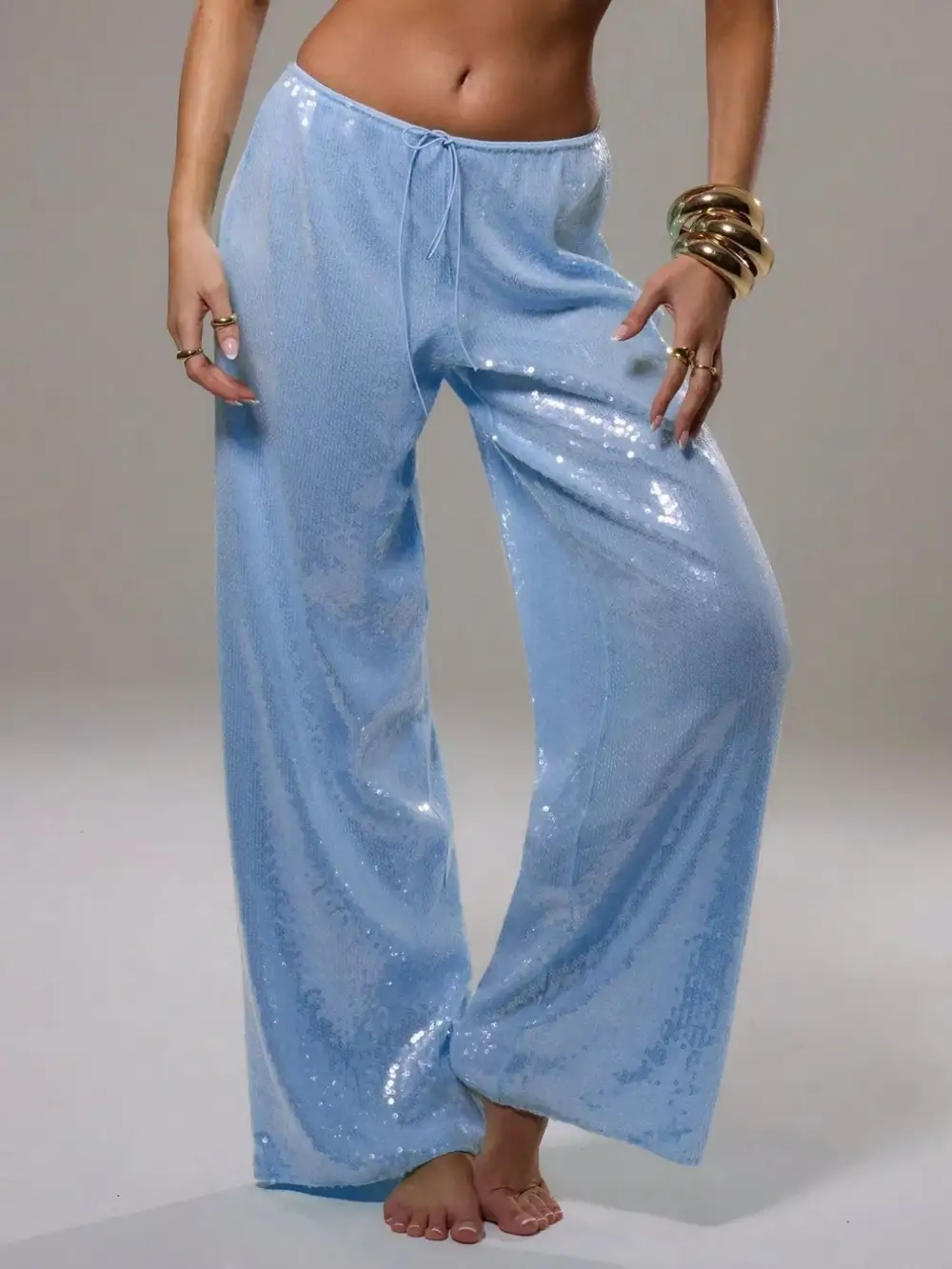Everyday Sequin Wide Leg Pants