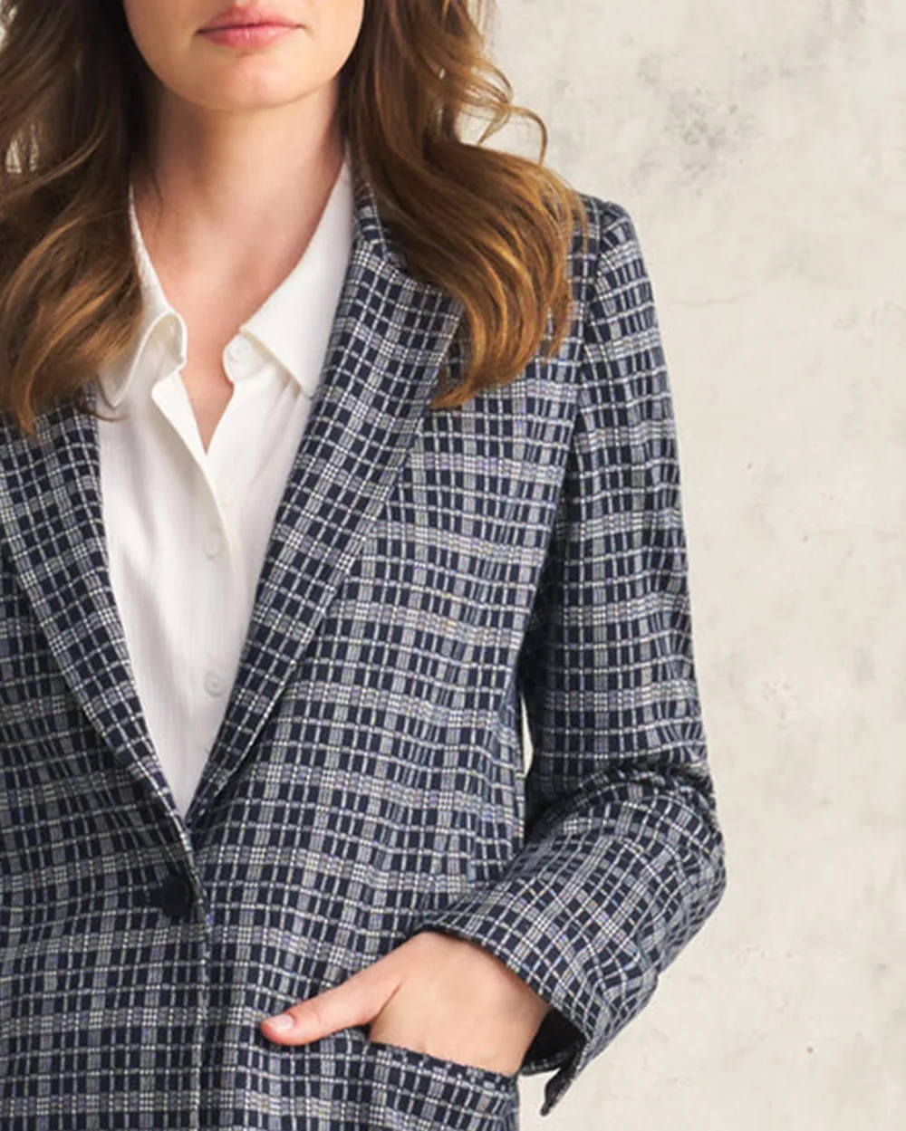 Ponte Check Blazer